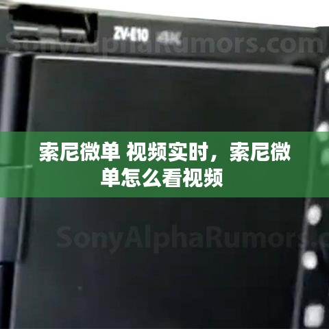 索尼微单 视频实时，索尼微单怎么看视频 