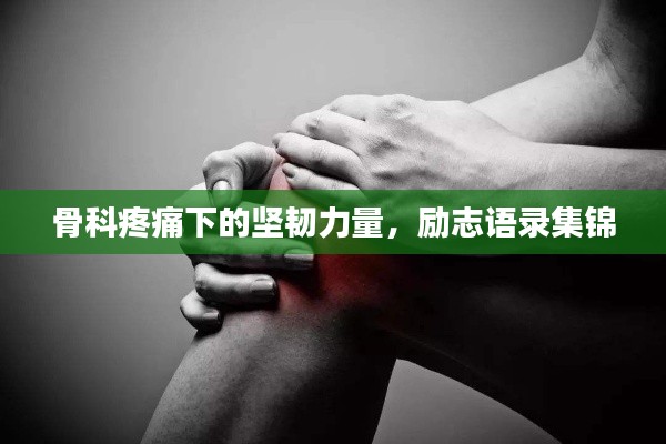 骨科疼痛下的坚韧力量，励志语录集锦