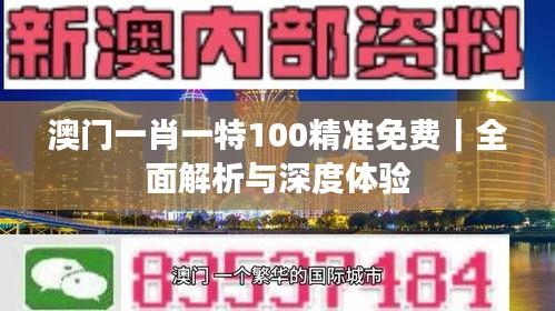 澳门一肖一特100精准免费｜全面解析与深度体验