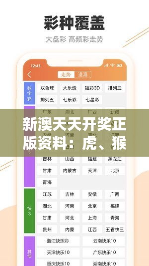 新澳天天开奖正版资料：虎、猴、猪、兔，精选资料