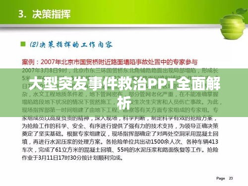 大型突发事件救治PPT全面解析