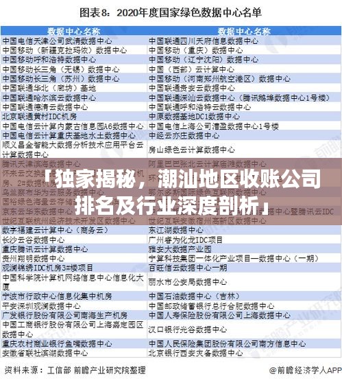 「独家揭秘，潮汕地区收账公司排名及行业深度剖析」