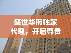 盛世华府独家代理，开启尊贵生活新纪元