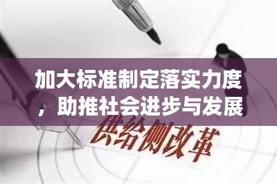 加大标准制定落实力度，助推社会进步与发展
