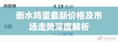 衡水鸡蛋最新价格及市场走势深度解析