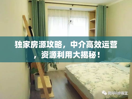 独家房源攻略，中介高效运营，资源利用大揭秘！