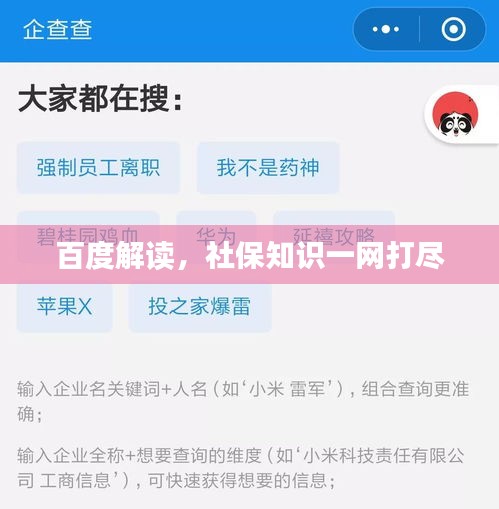 百度解读，社保知识一网打尽