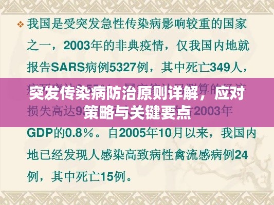 突发传染病防治原则详解，应对策略与关键要点