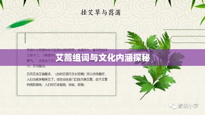 艾蒿组词与文化内涵探秘