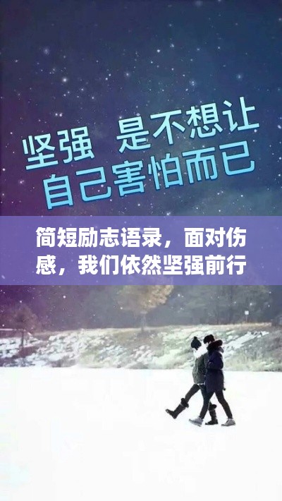 简短励志语录，面对伤感，我们依然坚强前行